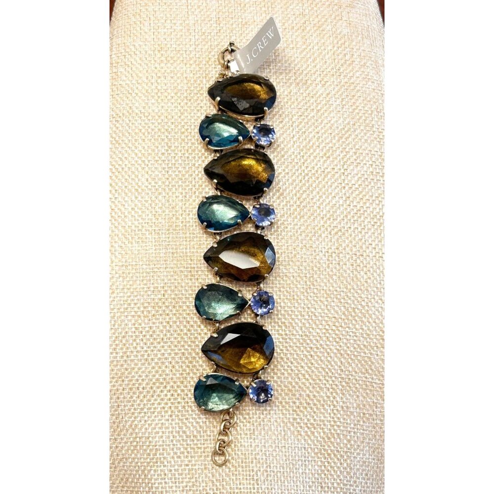 J.Crew Women's Chunky Rhinestone Statement Bracelet - NWT